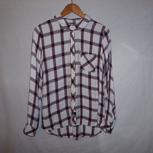RAILS plaid flannel shirt relaxed fit M B9